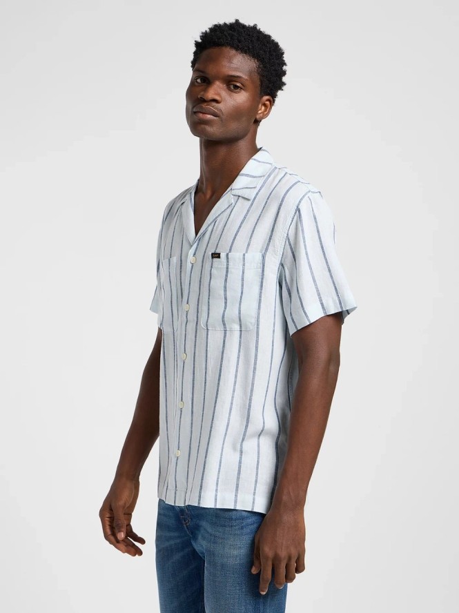 MESKA KOSZULA LEE 2 PKT CAMP SHIRT ORION BLUE 112364108