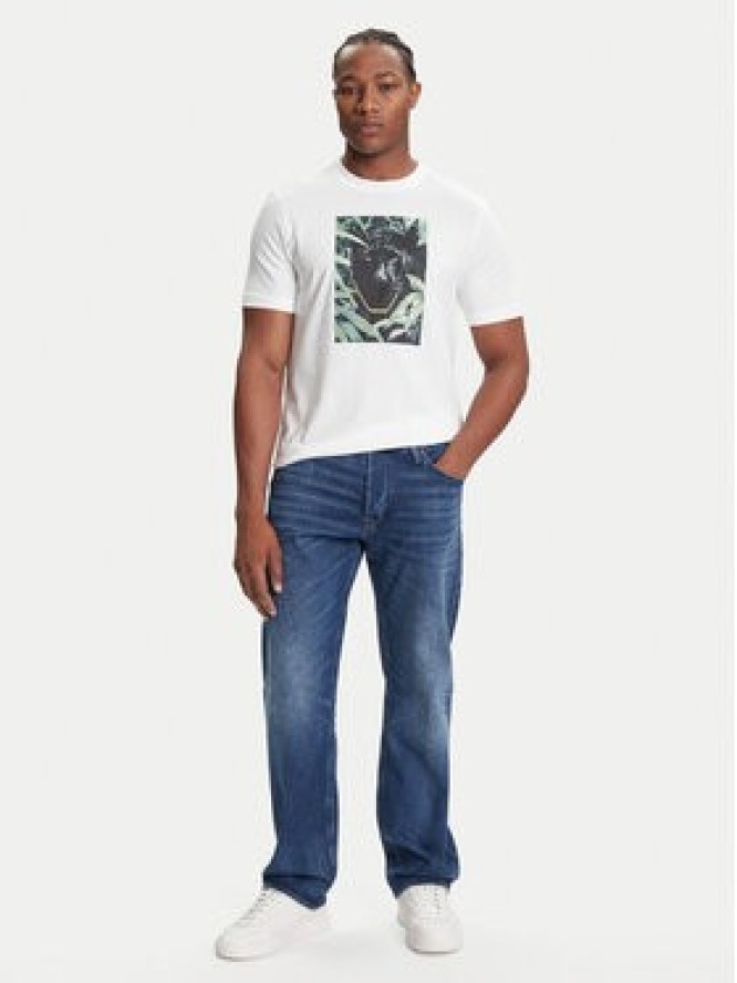 BOSS T-Shirt Te_Animali 50546362 Biały Regular Fit