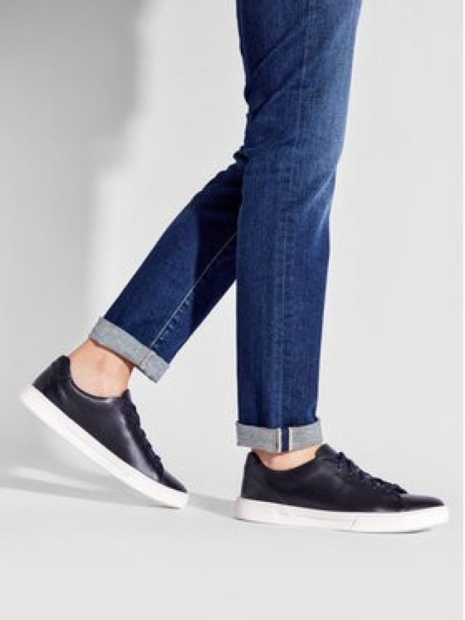 Clarks Sneakersy Un Costa Lace 261485577 Granatowy