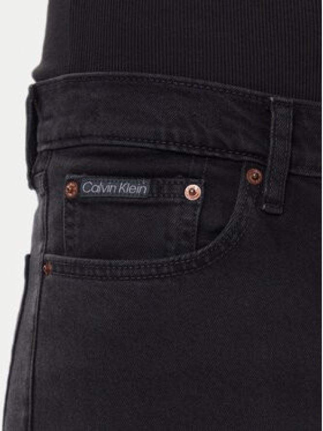 Calvin Klein Jeansy LV04RD902G Czarny Slim Fit