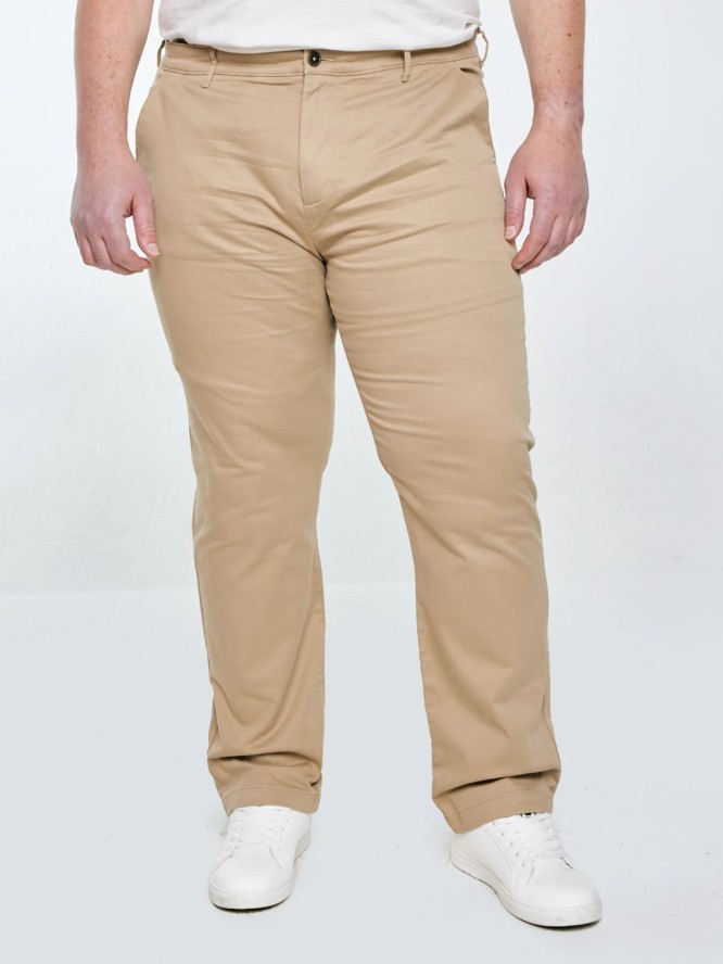 Spodnie męskie chinosy beżowe Trevor 801