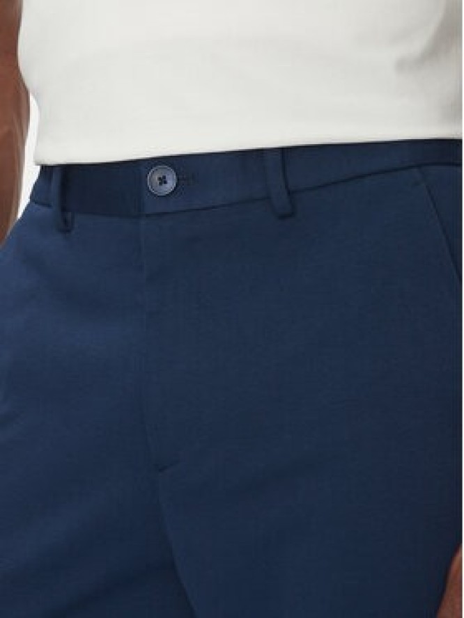 Lindbergh Chinosy 30-006052 Niebieski Slim Fit