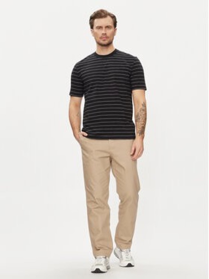 Sisley T-Shirt 3QPBS103C Czarny Regular Fit