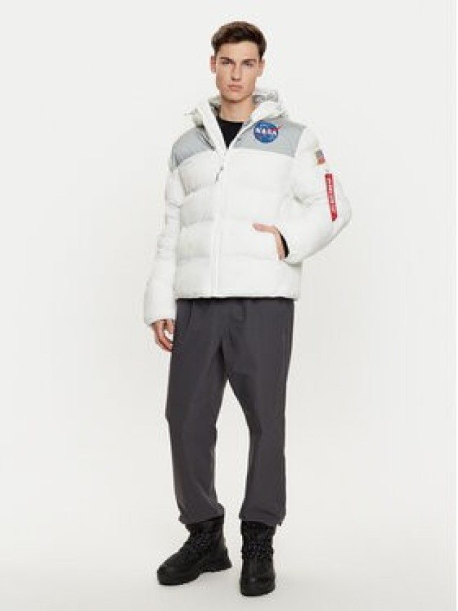 Alpha Industries Kurtka zimowa 148135 Biały Regular Fit