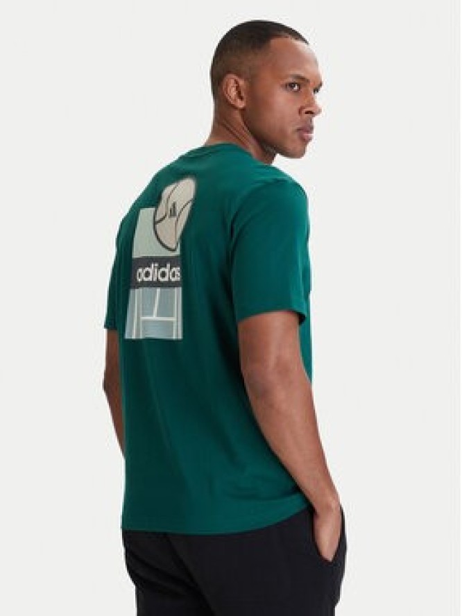 adidas T-Shirt Memories Of Sport Poster Graphic KB2507 Zielony Regular Fit