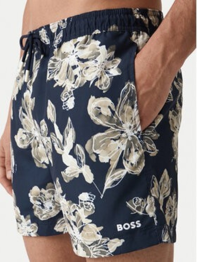 BOSS Szorty kąpielowe Discus 50544499 Granatowy Regular Fit
