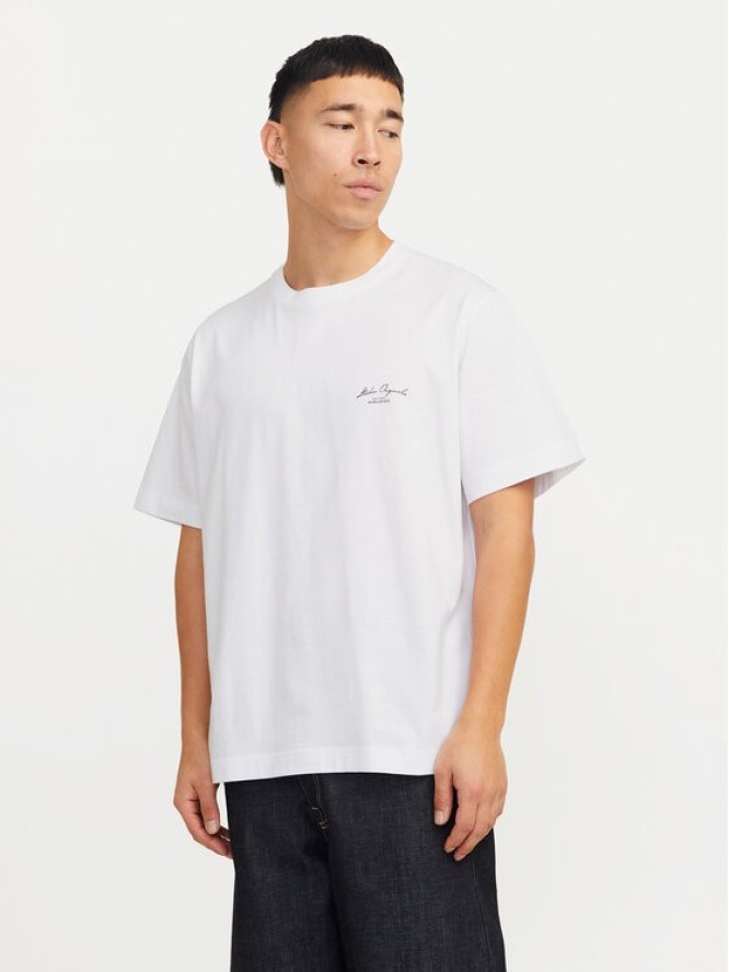 Jack & Jones T-Shirt Islington 12273015 Biały Loose Fit
