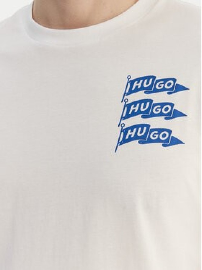HUGO T-Shirt Nalien 50560060 Biały Regular Fit