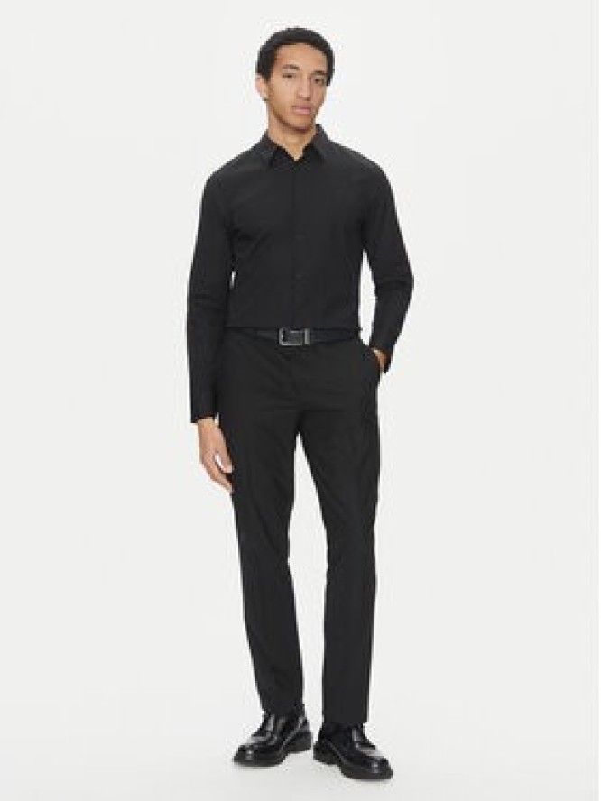 Calvin Klein Koszula LV04LB145G Czarny Slim Fit