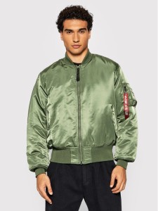 Alpha Industries Kurtka bomber Ma-1 100101 Zielony Regular Fit