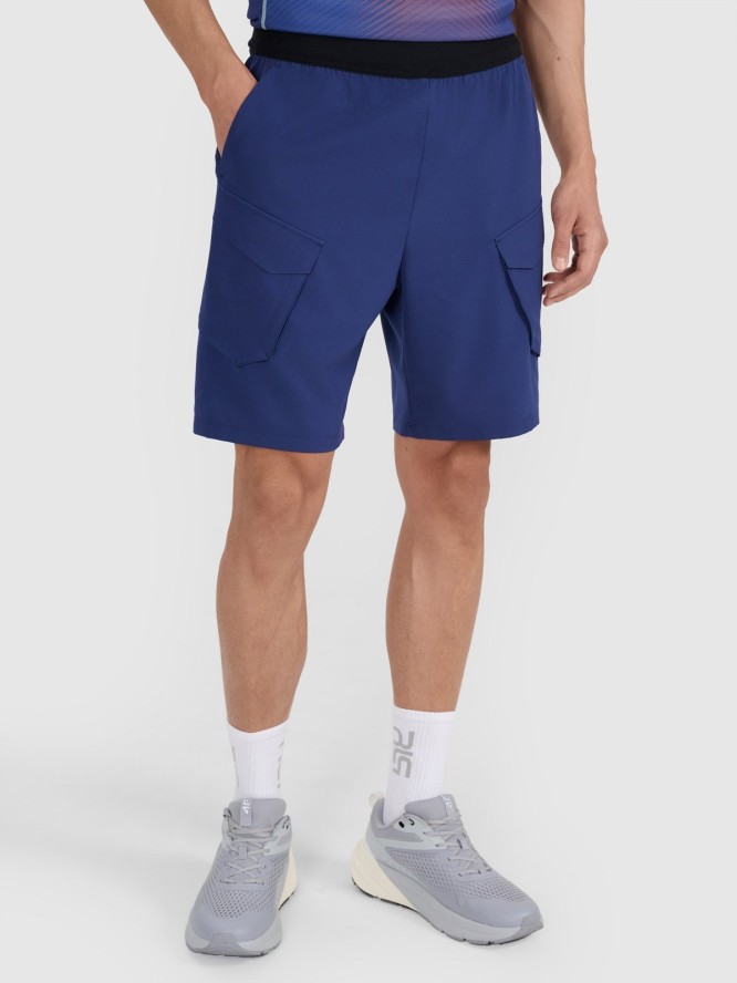 4F Spodenki treningowe szybkoschnące męskie 4F x Robert Lewandowski - granatowy S