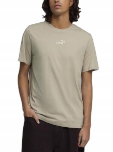 KOSZULKA męska PUMA ESSENTIALS SMALL 692912-61 t-shirt bawełna beżowa M