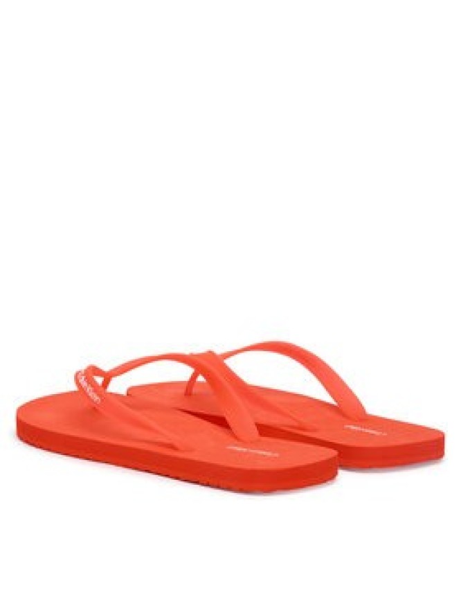 Calvin Klein Japonki Logo Strap HM0HM02105 Pomarańczowy