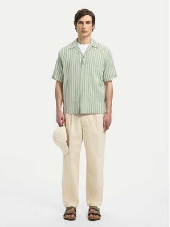 Selected Homme Koszula 16091381 Zielony Relaxed Fit
