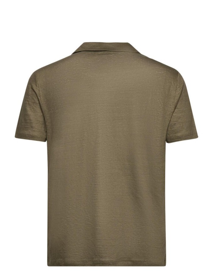 Koszulka polo męska Gant Linen Ss Polo