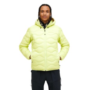 Kurtka Peak Performance puchowa męska Helium Down Hood Jacket żółta - L