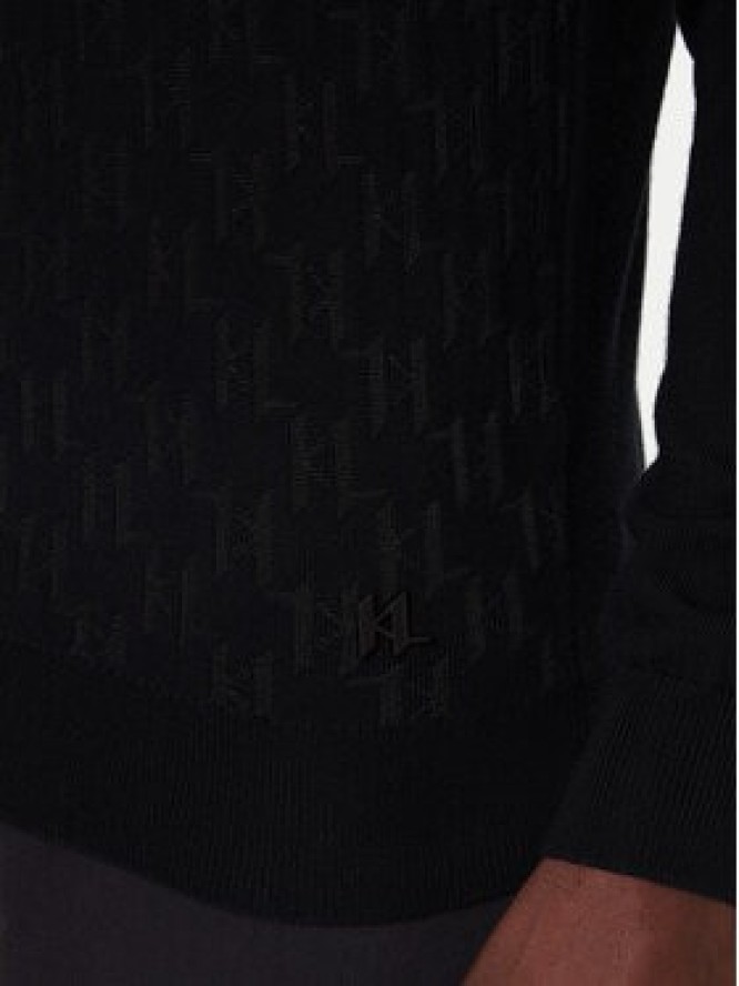 KARL LAGERFELD Golf 655019 554303 Czarny Regular Fit