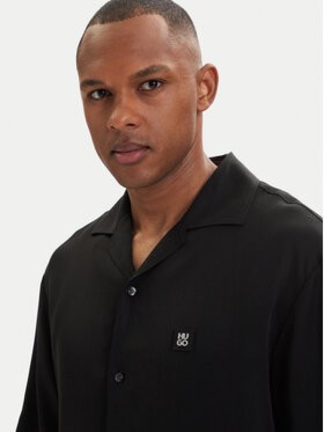 HUGO Koszula Espino 50560593 Czarny Oversize