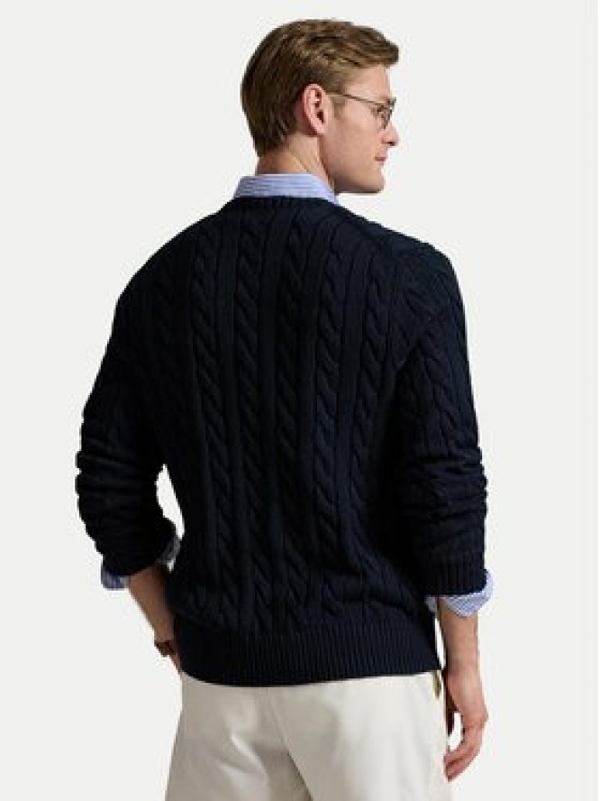 Polo Ralph Lauren Sweter 710775885001 Granatowy Regular Fit