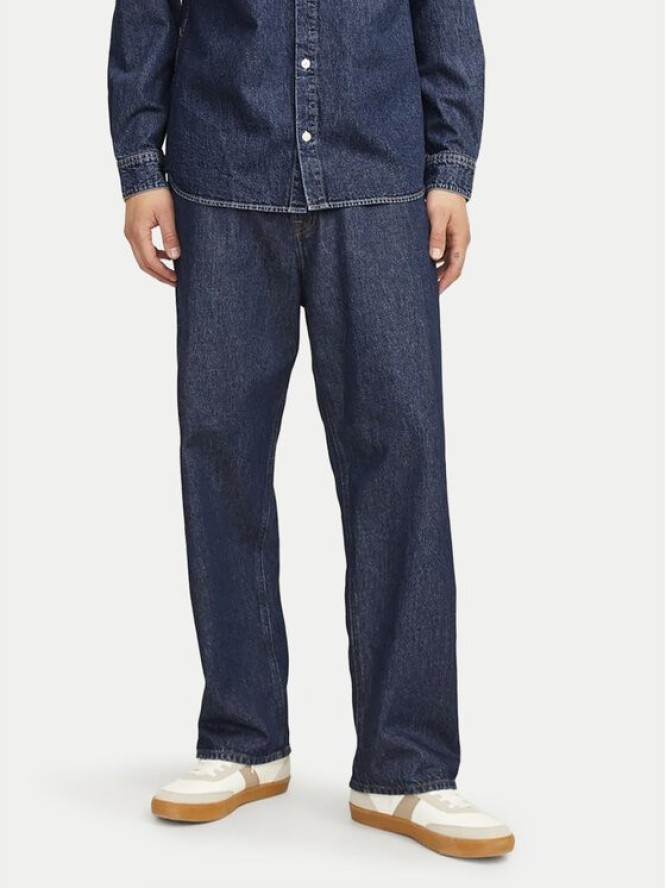 Jack & Jones Jeansy Alex 12258559 Granatowy Baggy Fit