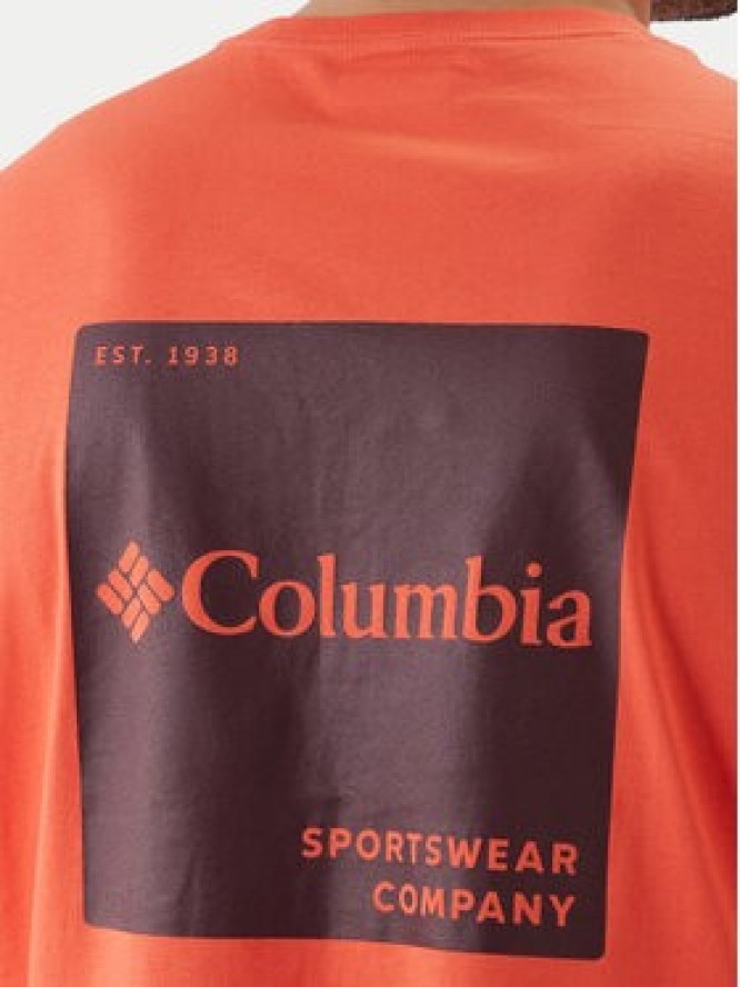 Columbia T-Shirt CSC™ Logo Back Tee 2155011 Pomarańczowy Regular Fit