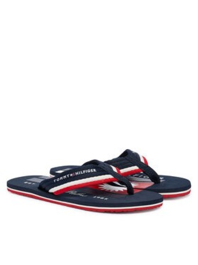 Tommy Hilfiger Japonki Patch Hilfiger Beach Sandal FM0FM05903 Granatowy