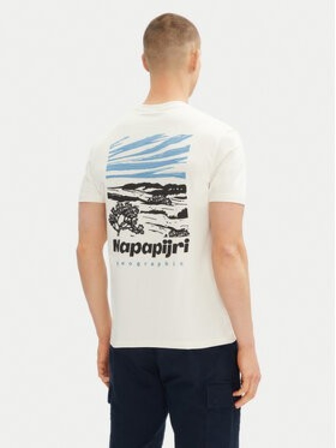 Napapijri T-Shirt S-Vignoni Back SS NP0A4ILXN1A1 Biały Regular Fit