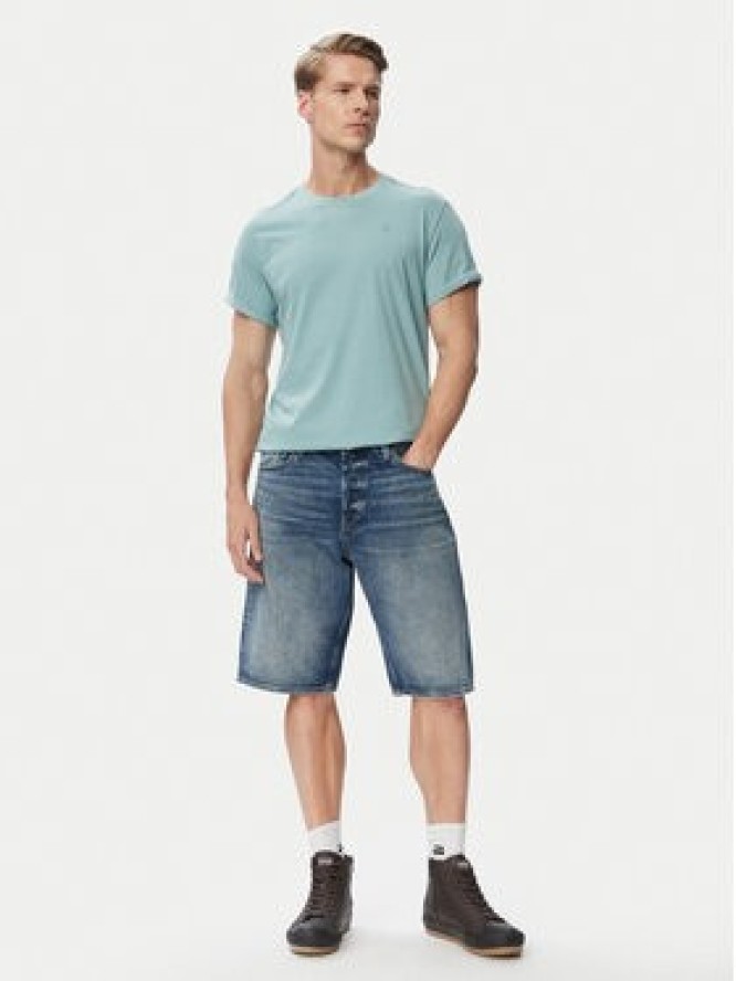 G-Star Raw T-Shirt Lash D16396-2653 Turkusowy Regular Fit