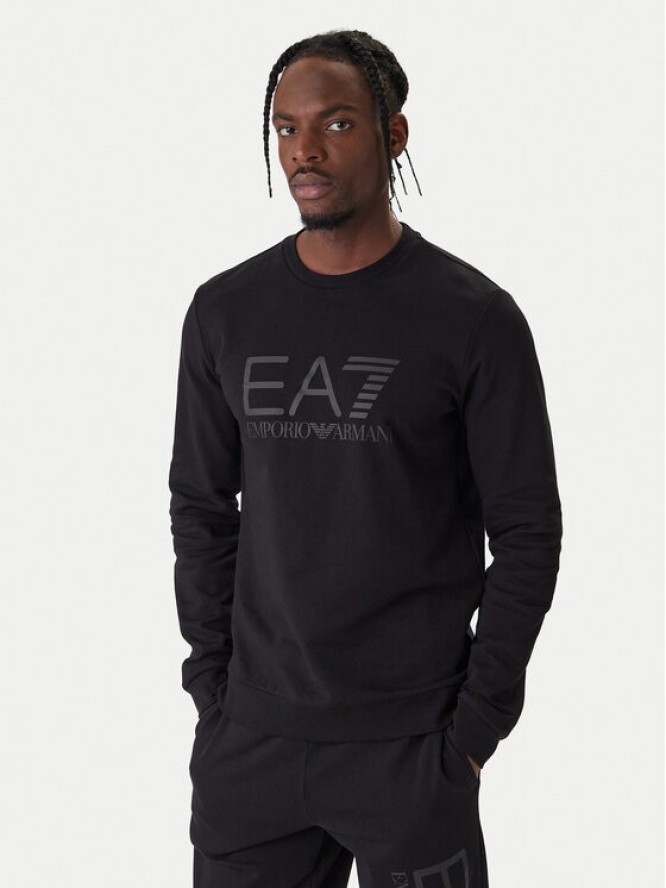 EA7 Emporio Armani Bluza 7M002278 AF22266 MC005 Czarny Regular Fit