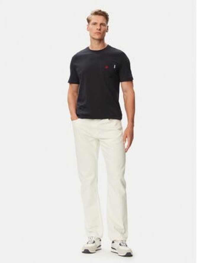 Beverly Hills Polo Club T-Shirt P-SS26M-TS414000 Granatowy Regular Fit