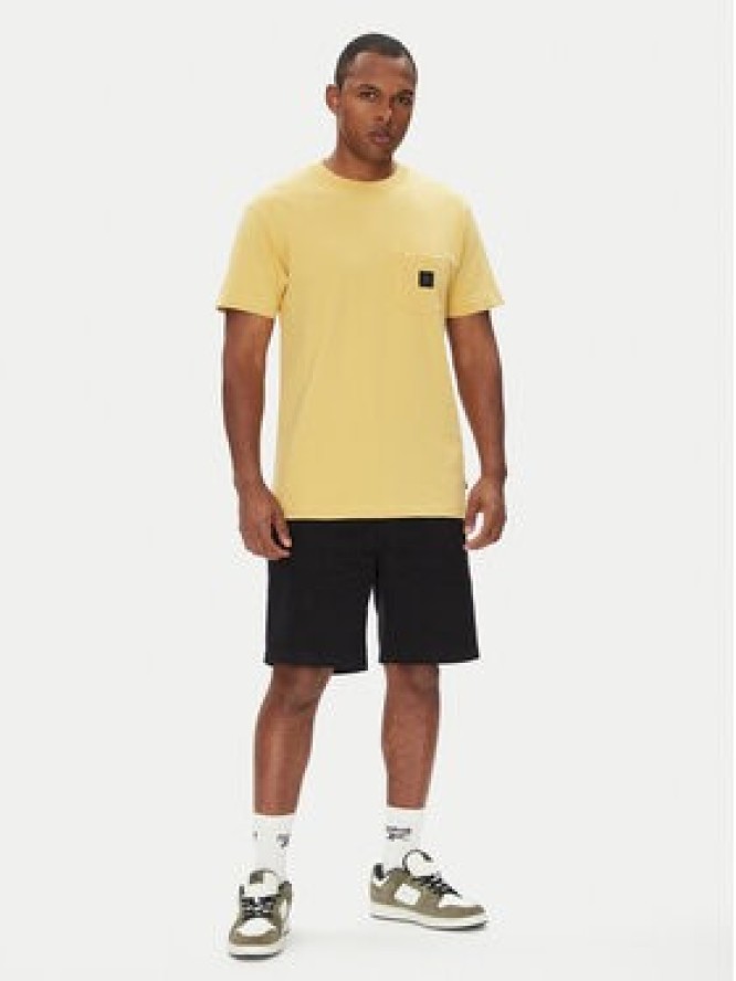 DC Shoes T-Shirt ADYKT03246 Żółty Regular Fit