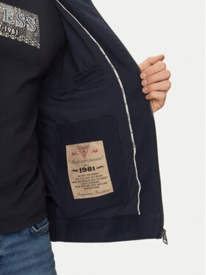 Guess Kurtka przejściowa M5GL38 WHAO2 Granatowy Regular Fit