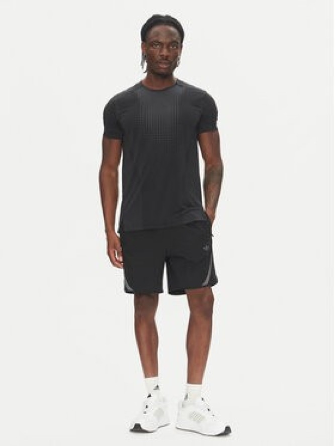 adidas Koszulka techniczna Airchill JI8196 Czarny Slim Fit