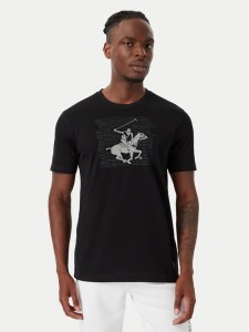Beverly Hills Polo Club T-Shirt M1623-HR Czarny Regular Fit