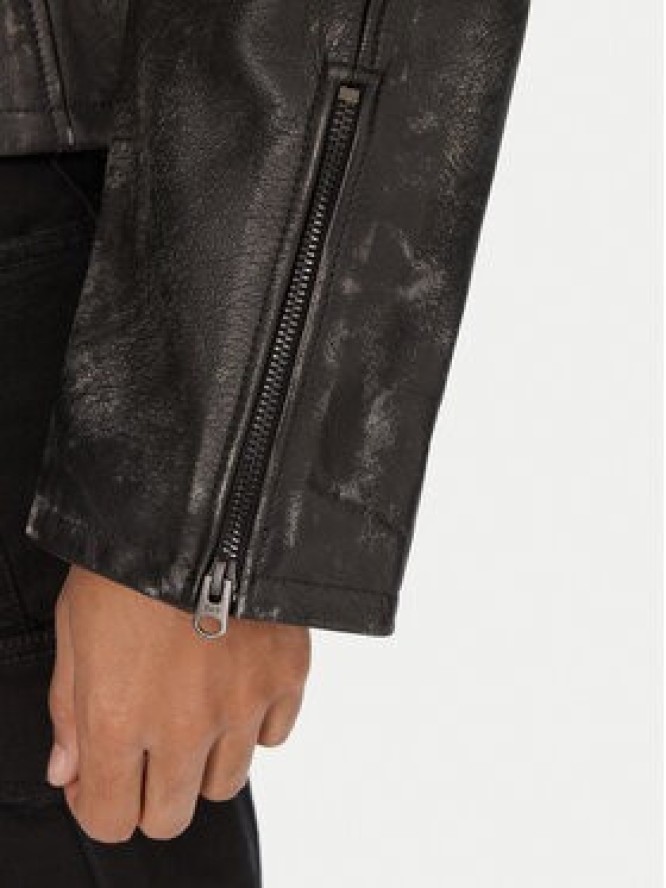 G-Star Raw Kurtka skórzana D26931-E082 Szary Regular Fit