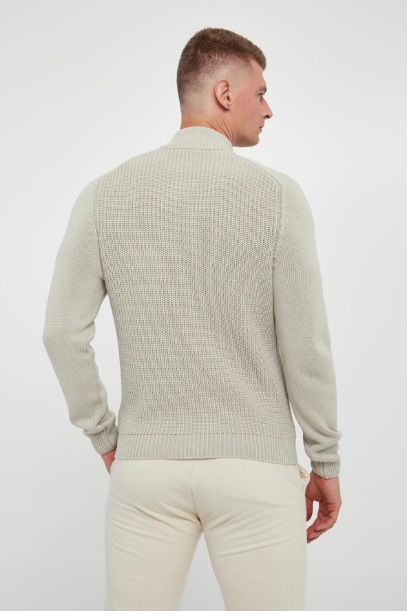 Sweter męski zapinany na zamek AERONAUTICA MILITARE