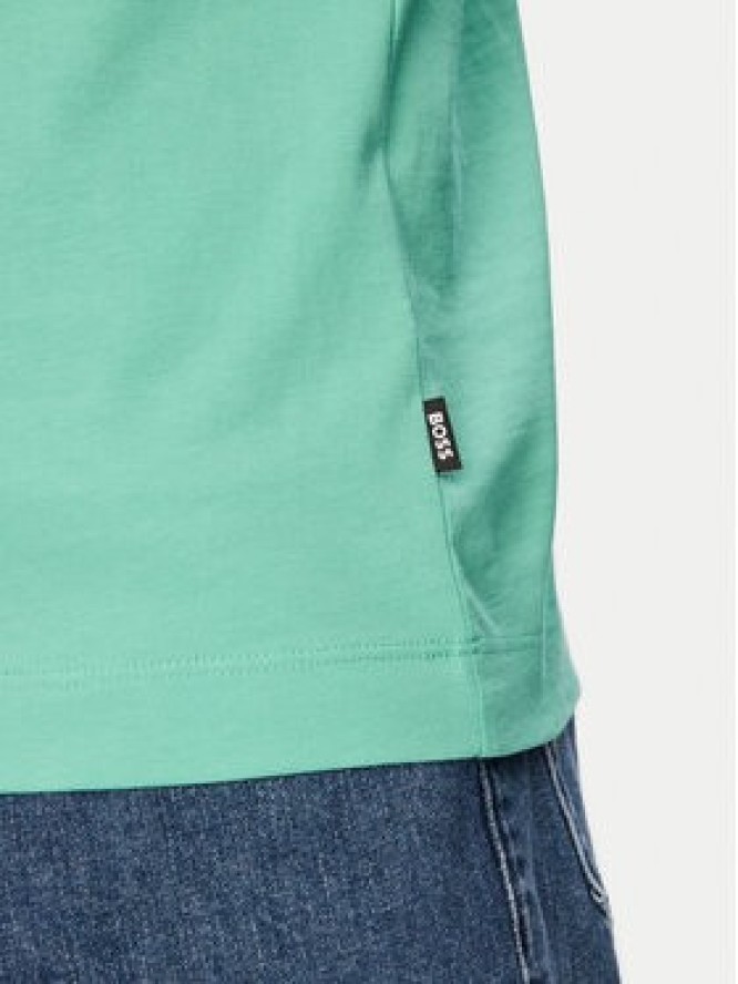 BOSS T-Shirt Thompson 01 50468347 Zielony Regular Fit