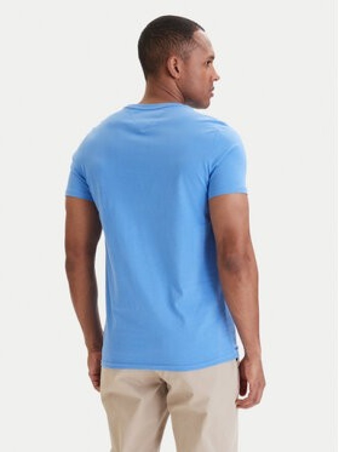 Tommy Jeans T-Shirt DM0DM04411 Niebieski Slim Fit