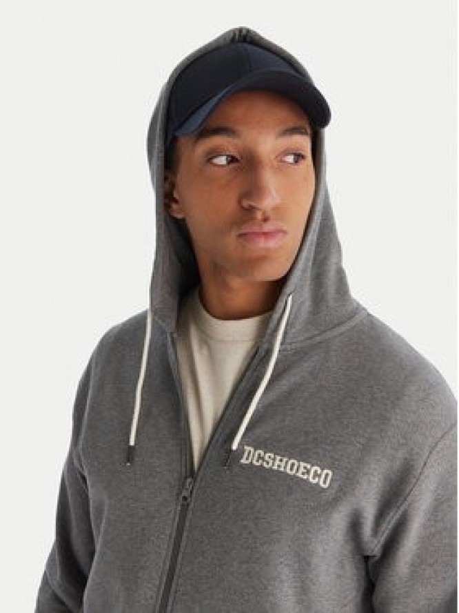 DC Shoes Bluza Baseline ADYFT03389 Szary Regular Fit