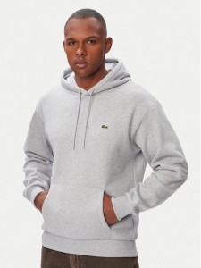 Lacoste Bluza SH8863 Szary jasny Relaxed Fit