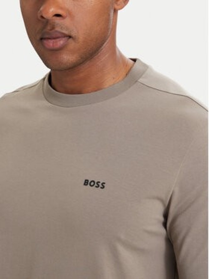 BOSS Longsleeve 50506365 Beżowy ciemny Regular Fit