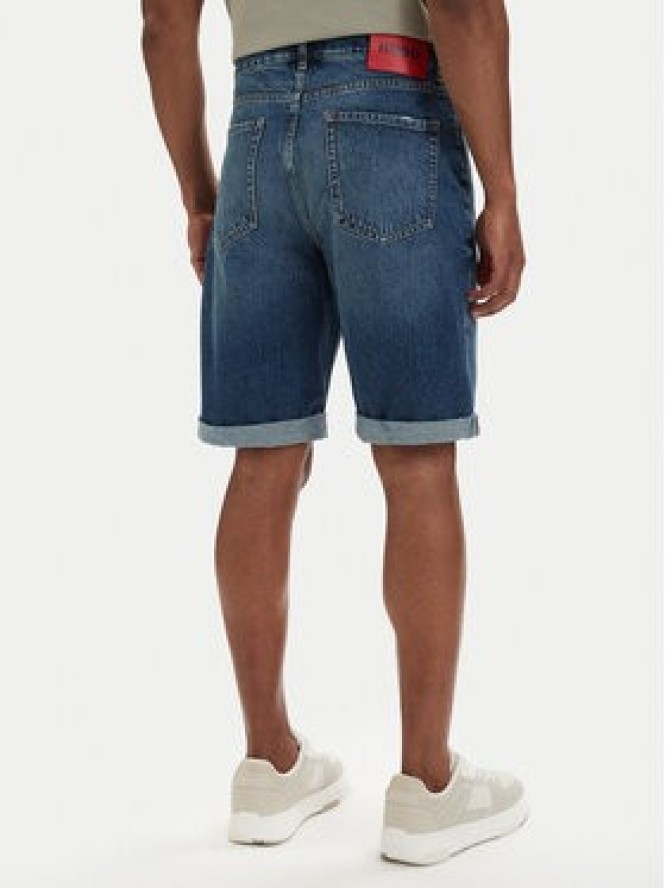 HUGO Szorty jeansowe 50560386 Niebieski Tapered Fit