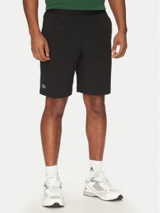 Lacoste Szorty tenisowe GH7452 Czarny Regular Fit