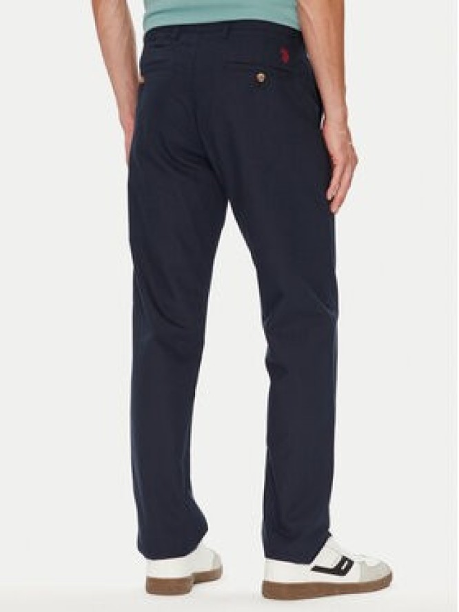 U.S. Polo Assn. Chinosy MUP3610 Granatowy Slim Fit