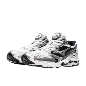 Mizuno Wave Rider 10 White Silver Black