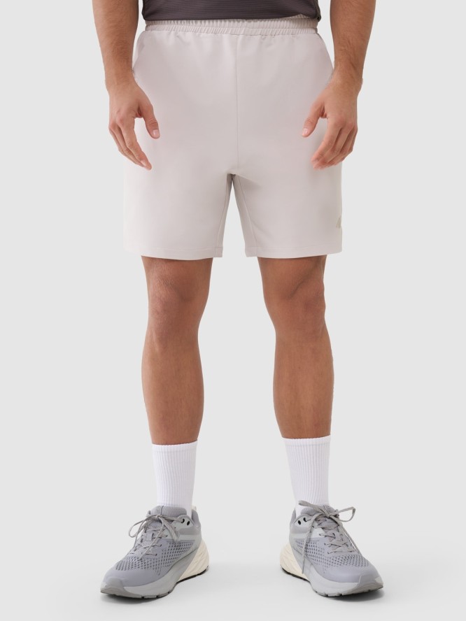 4F Spodenki treningowe szybkoschnące męskie - beżowe M