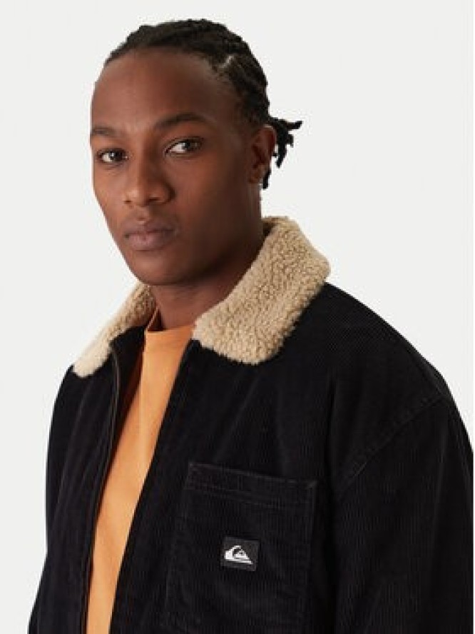 Quiksilver Kurtka przejściowa Dna Sherpa Harrington EQYJK04201 Czarny Regular Fit
