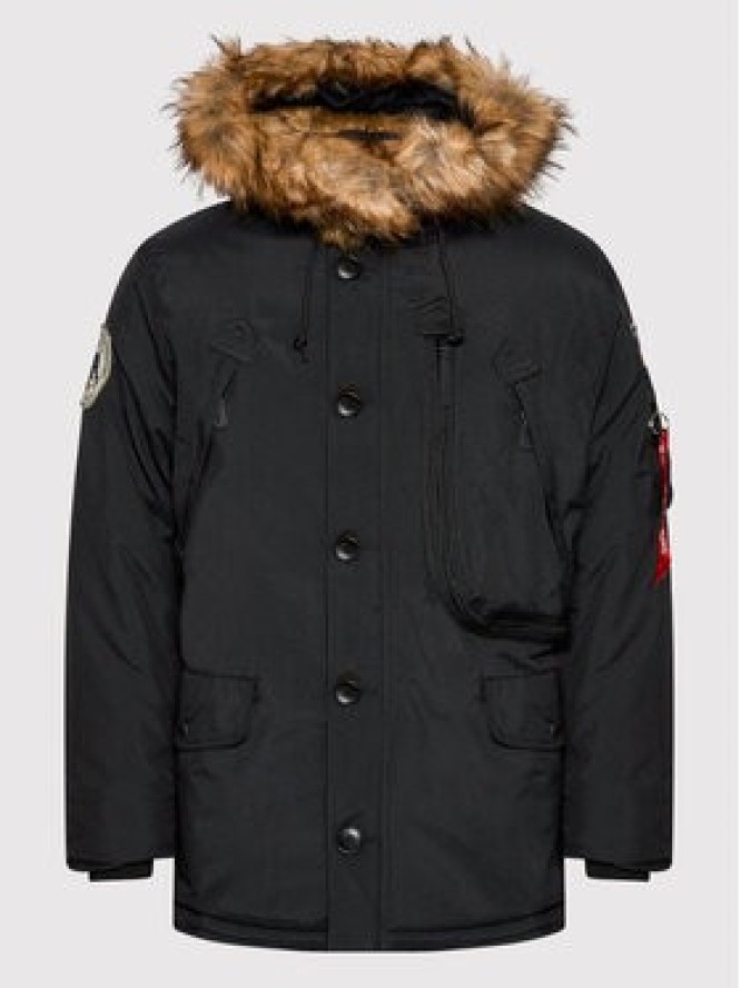 Alpha Industries Kurtka zimowa 123144 Czarny Regular Fit