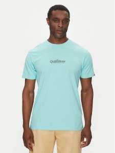 Quiksilver T-Shirt EQYZT08062 Niebieski Regular Fit