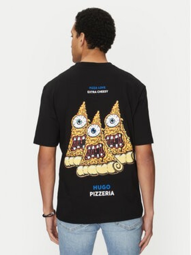 HUGO T-Shirt Nizzerio 50533390 Czarny Regular Fit